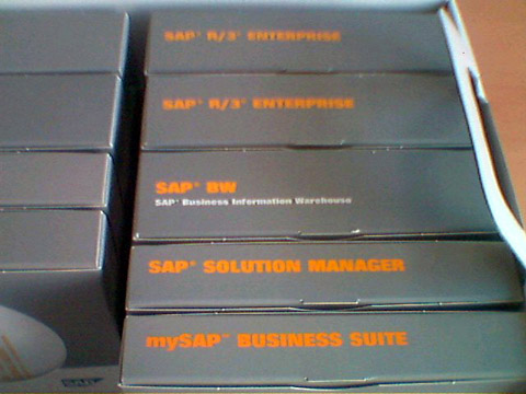 Cajas de CDs de SAP